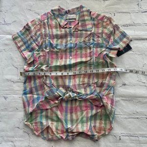 Lucky Brand Tops | Lucky Brand Tie Front Linen Blend Shirt | Poshmark